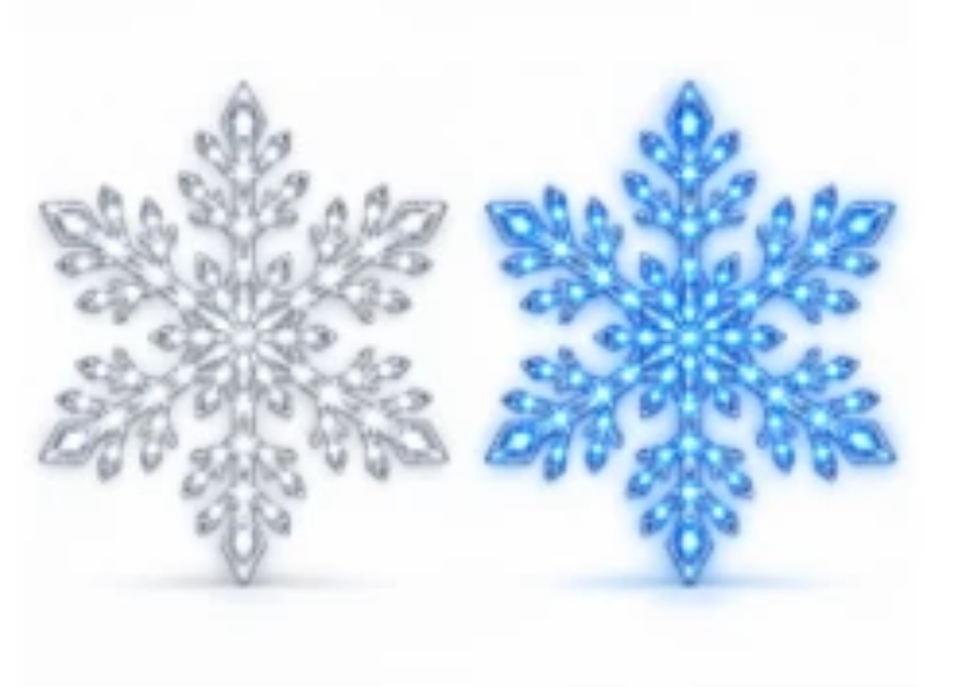 HomeSnow LED Snowflake Wall Set