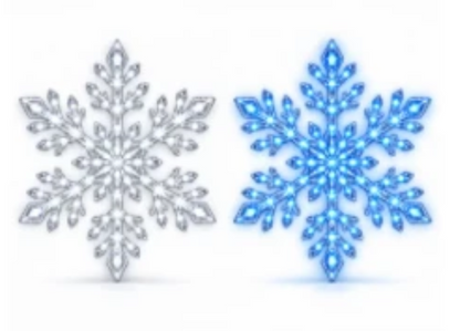 HomeSnow LED Snowflake Wall Set